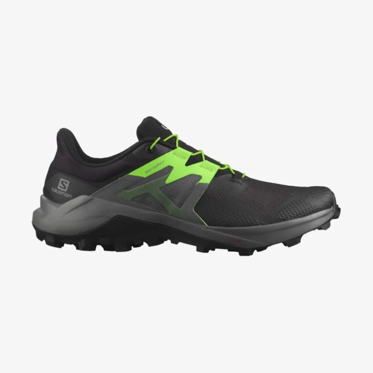 Sapatilhas Trail Running Salomon Wildcross 2 Masculino Pretas Verdes | PT M60243